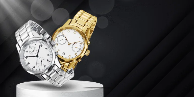 CEYGLOW banner showing a silver and gold wristwatch for a limited-time flash sale
