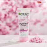 Garnier Sakura Glow Hyaluron Face Wash 100ml | Brightening & Hydrating
