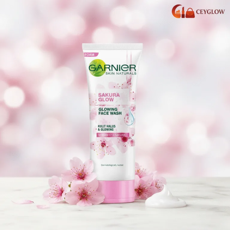 Garnier Sakura Glow Hyaluron Face Wash 100ml | Hydrating & Brightening