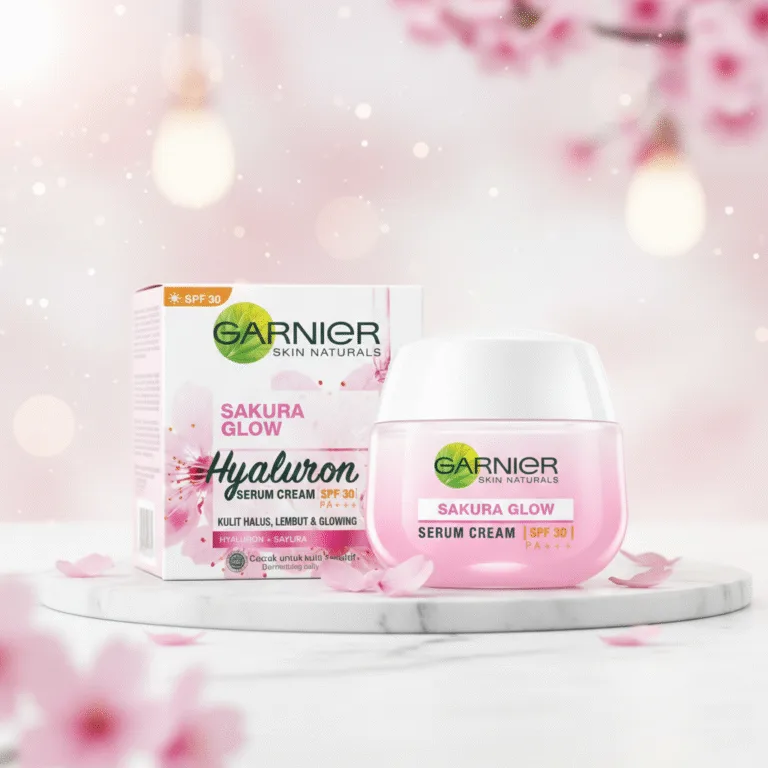 Garnier Sakura Glow Serum Cream SPF 30 | Brightening & UV Protection