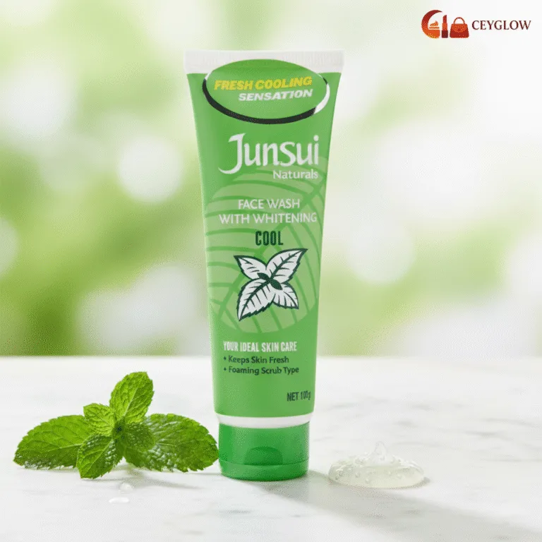 Junsui Natural Cool Face Wash 100g | Refreshing, Brightening & Oil Control