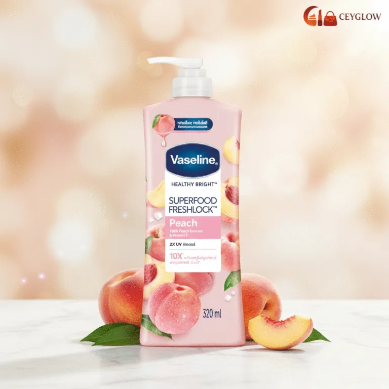 Vaseline Peach Body Lotion 320ml | Superfood Freshlock & UV Protect