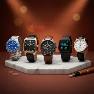 Diverse collection of men's watches, smartwatches, and chronographs available at Ceyglow Sri Lanka