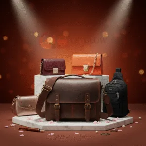 Diverse collection of sidebags and crossbody bags for men and women, featuring a men's bag in the foreground, available at Ceyglow Sri Lanka