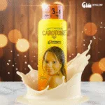 Carotone Brightening Body Lotion 215ml with B-Carotene and Collagen, providing UVA/UVB protection and anti-aging benefits, available at Ceyglow Sri Lanka.