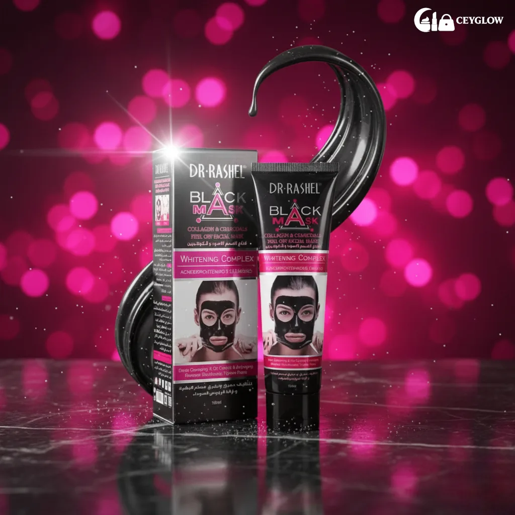 dr-rashel-collagen-charcoals-black-peel-off-mask-100ml-ceyglow-sri-lanka Dr. Rashel Collagen & Charcoals Black Peel-Off Facial Mask 100ml for deep cleansing, blackhead removal, and whitening complex available at Ceyglow Sri Lanka.