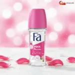 Fa Pink Passion Anti-Perspirant Roll-On 50ml with Pink Rose scent and 48H protection available at Ceyglow Sri Lanka.