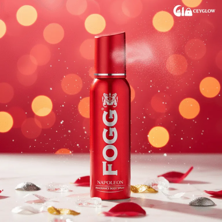 Fogg Napoleon Fragrance Body Spray 120ml no gas perfume for men with bold spicy woody scent available at Ceyglow Sri Lanka.