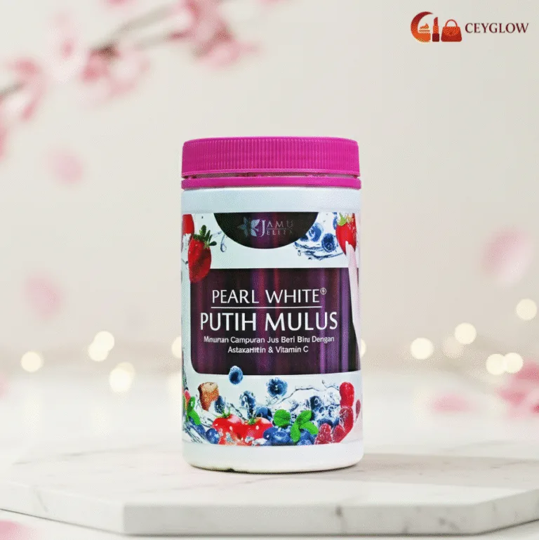 Jamu Jelita Pearl White Putih Mulus Dietary Supplement with Astaxanthin and Vitamin C for skin brightening available at Ceyglow Sri Lanka