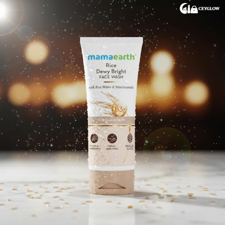 Mamaearth Rice Face Wash 100ml with Rice Water and Niacinamide for glass skin available at Ceyglow Sri Lanka