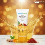 Mamaearth Ubtan Natural Glow Face Wash 100ml with Turmeric and Saffron for tan removal and skin brightening, available at Ceyglow Sri Lanka.