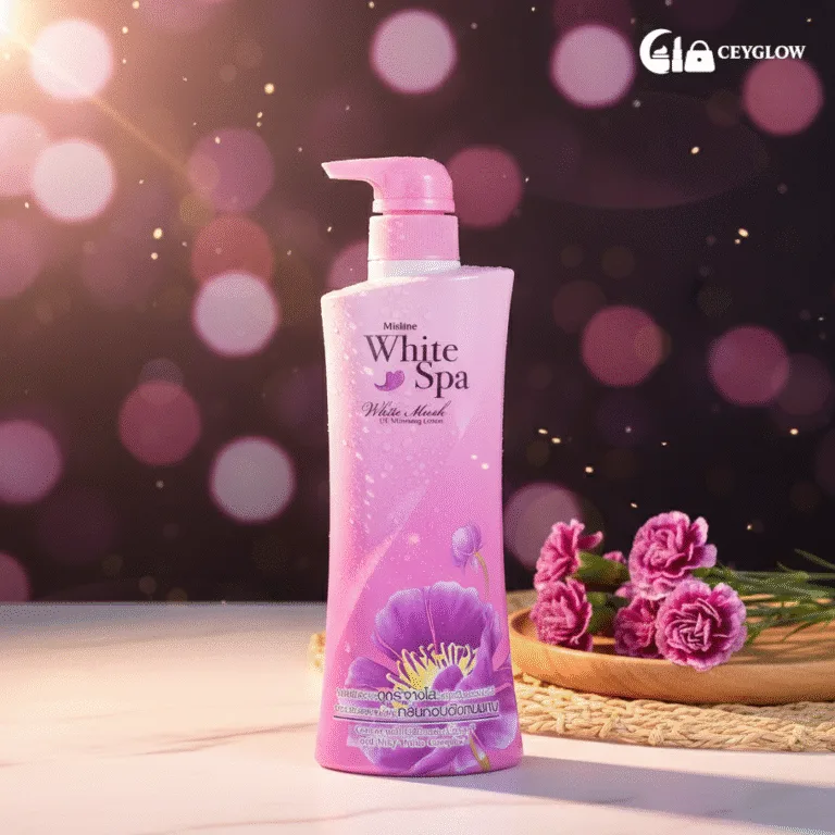 Mistine White Spa White Musk UV Whitening Body Lotion 400ml with UV protection and Milky White Complex available at Ceyglow Sri Lanka.