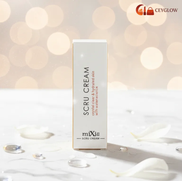 MiXiu Scru Cream Lip Scrub 12g Honey Gel Lip Exfoliator for soft, hydrated lips available at Ceyglow Sri Lanka