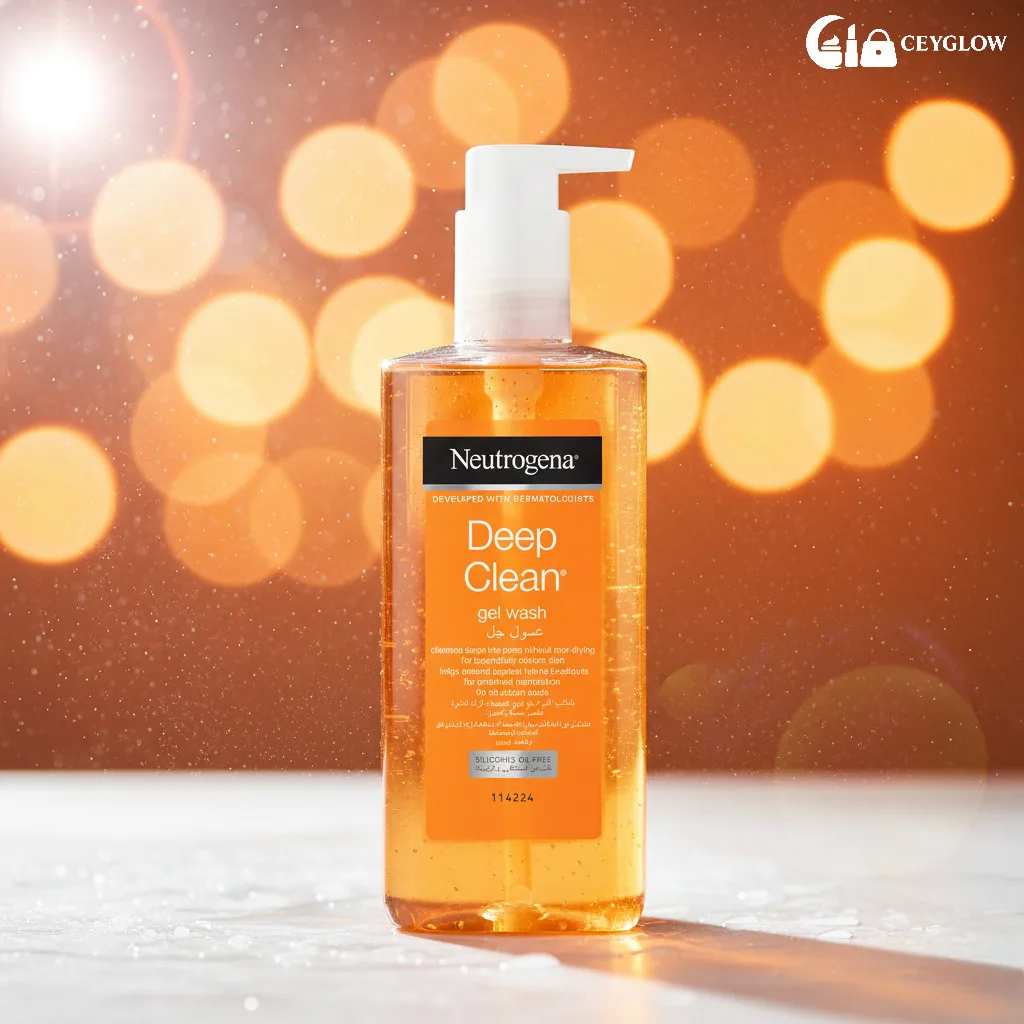 neutrogena-deep-clean-gel-wash-200ml-ceyglow-sri-lanka Neutrogena Deep Clean Gel Wash 200ml bottle for normal to oily skin available at Ceyglow Sri Lanka