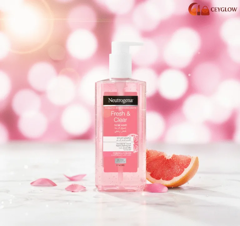 Neutrogena Fresh & Clear Facial Wash 200ml with Pink Grapefruit and Vitamin C available at Ceyglow Sri Lanka