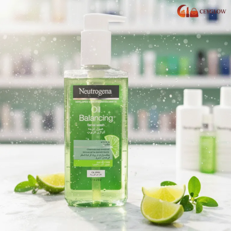 Neutrogena Oil Balancing Facial Wash 200ml with Lime and Aloe Vera for oily and combination skin available at Ceyglow Sri Lanka