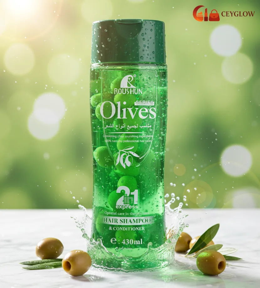 roushun-olives-2-in-1-shampoo-conditioner-430ml-olive-oil-ceyglow-sri-lanka Roushun Olives 2-in-1 Hair Shampoo and Conditioner 430ml with Olive Oil and Vegetable Protein for volume and damage protection available at Ceyglow Sri Lanka.