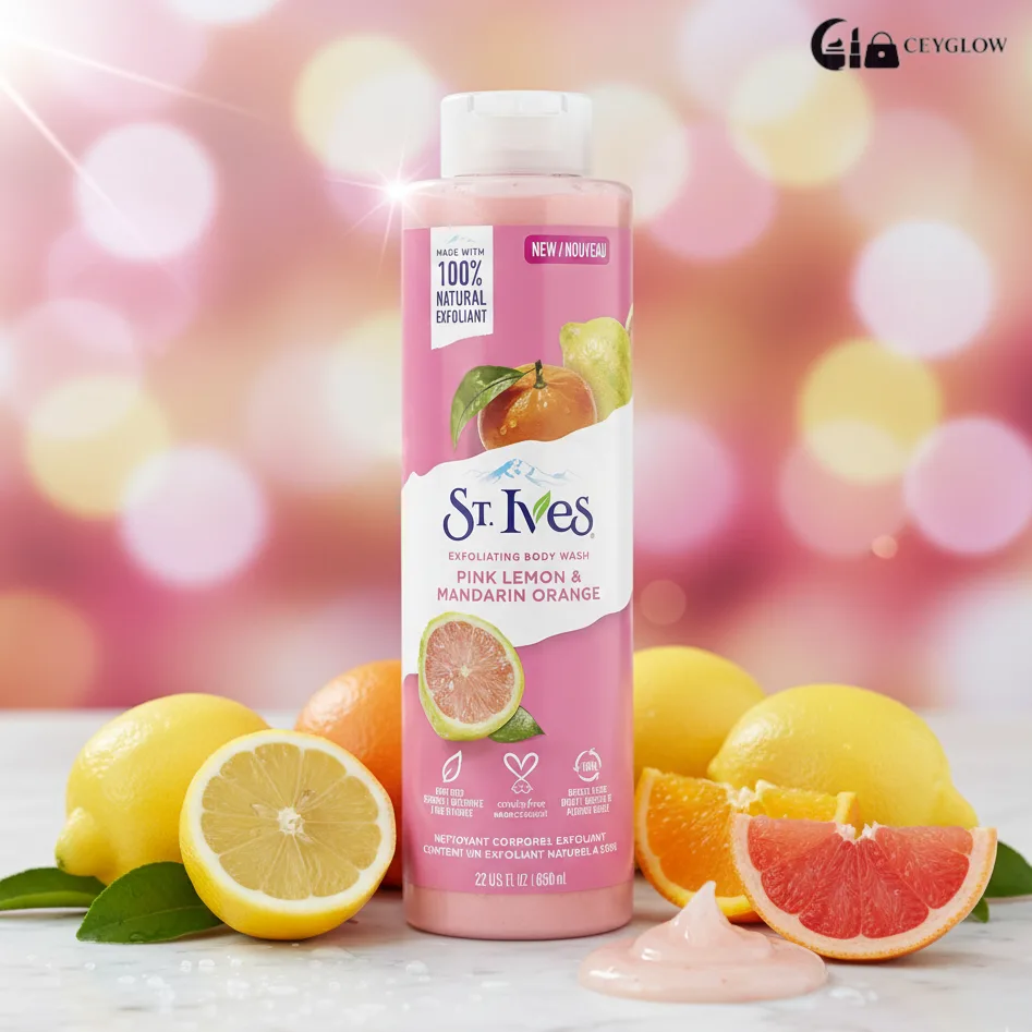 st-ives-exfoliating-body-wash-pink-lemon-mandarin-ceyglow-sri-lanka St. Ives Exfoliating Body Wash Pink Lemon and Mandarin Orange 650ml available at Ceyglow Sri Lanka