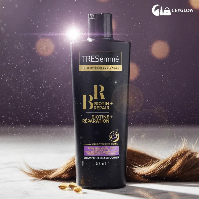 TRESemmé Biotin+ Repair 7 Shampoo 400ml with Biotin and Pro-Bond Complex available at Ceyglow Sri Lanka.