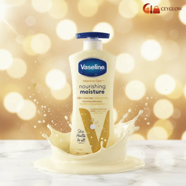 Vaseline Intensive Care Nourishing Moisture Body Lotion 600ml with Pure Oat Extract available at Ceyglow Sri Lanka