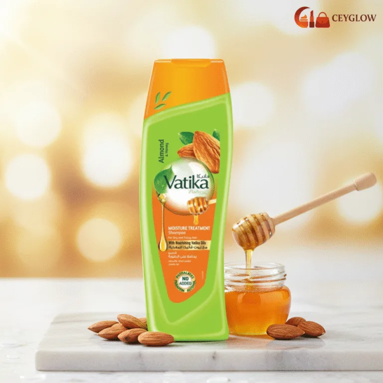 Vatika Naturals Moisture Treatment Shampoo 400ml with Almond and Honey available at Ceyglow Sri Lanka