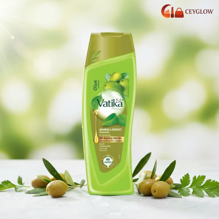 Vatika Naturals Nourish & Protect Shampoo 400ml with Olive and Henna extracts for normal hair available at Ceyglow Sri Lanka