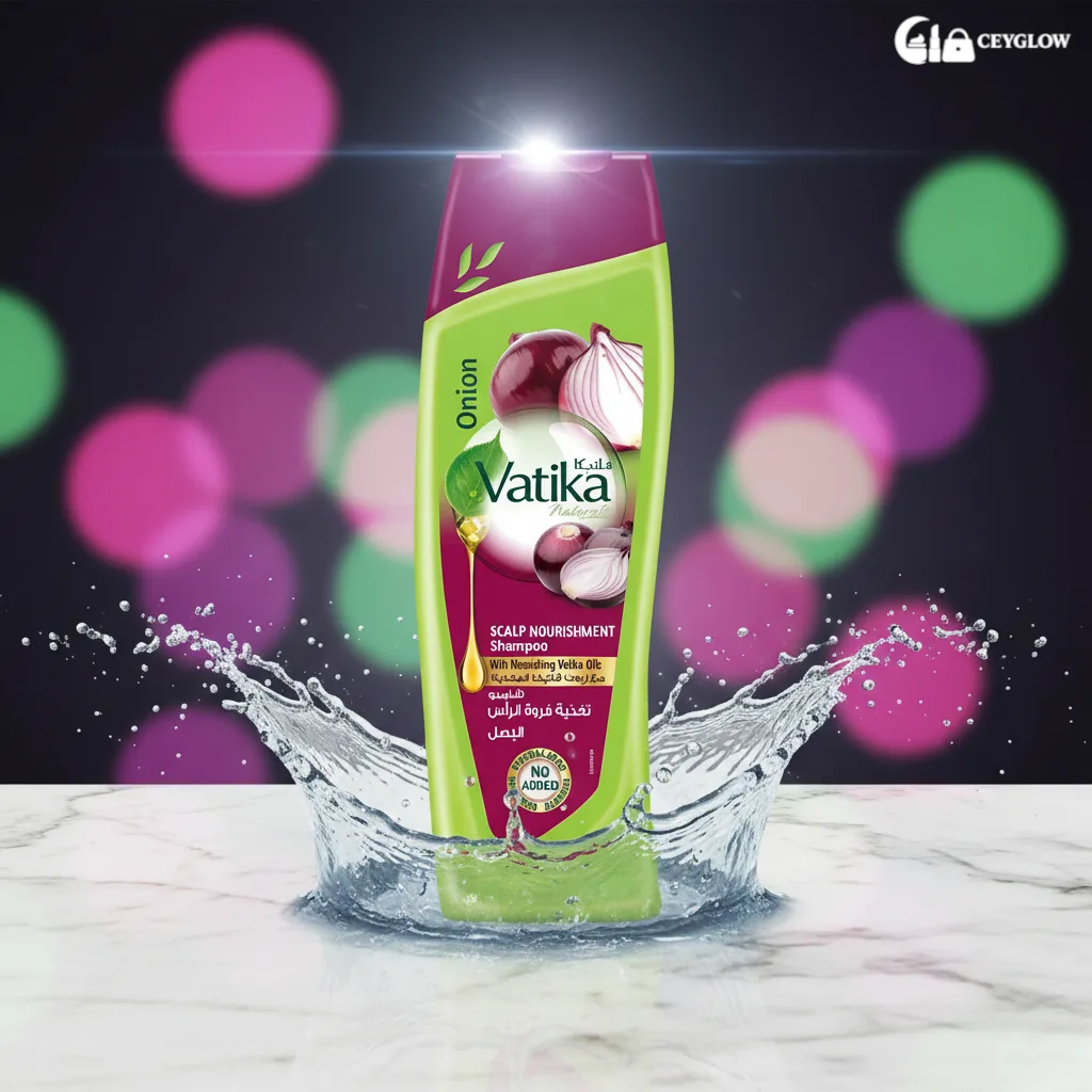 vatika-naturals-red-onion-shampoo-400ml-stronger-thicker-hair-ceyglow-sri-lanka Vatika Naturals Red Onion Shampoo 400ml for scalp nourishment, promoting thicker and stronger hair growth and reducing breakage, available at Ceyglow Sri Lanka.