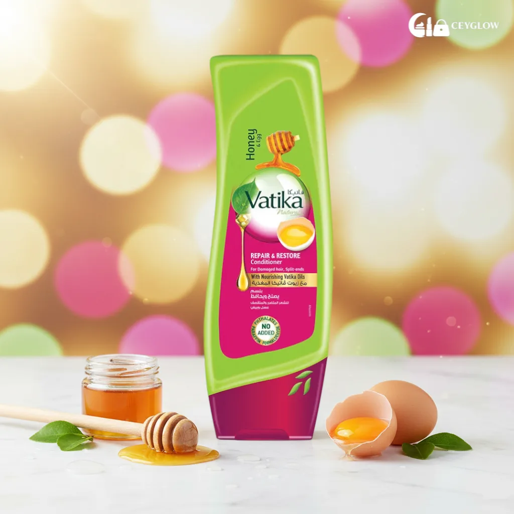 vatika-repair-restore-conditioner-egg-honey-400ml-ceyglow-sri-lanka Vatika Naturals Repair & Restore Conditioner 400ml with Egg Protein and Honey available at Ceyglow Sri Lanka.