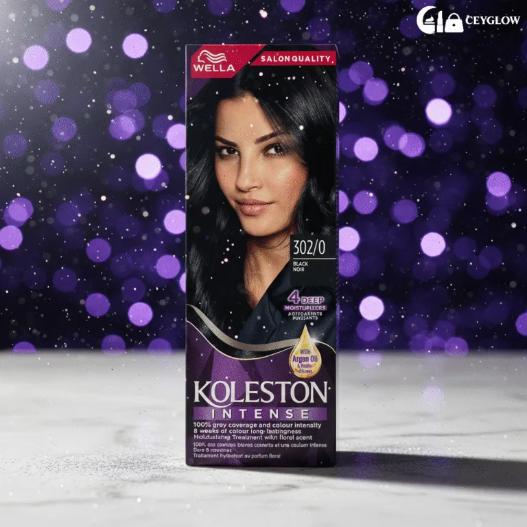 Wella Koleston Intense Permanent Hair Color Black 302/0 with 100% gray coverage and Argan Oil for deep moisture available at Ceyglow Sri Lanka.