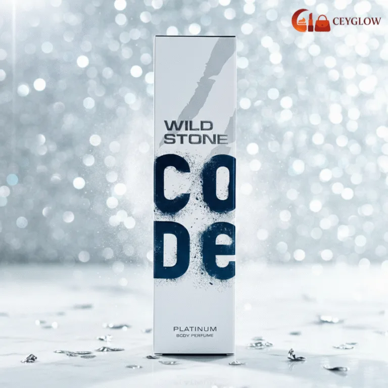 Wild Stone Code Platinum Body Perfume 120ml box with aromatic masculine scent available at Ceyglow Sri Lanka.