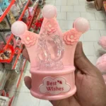 Valentine Dolphin Crown Lamp romantic pink decorative light